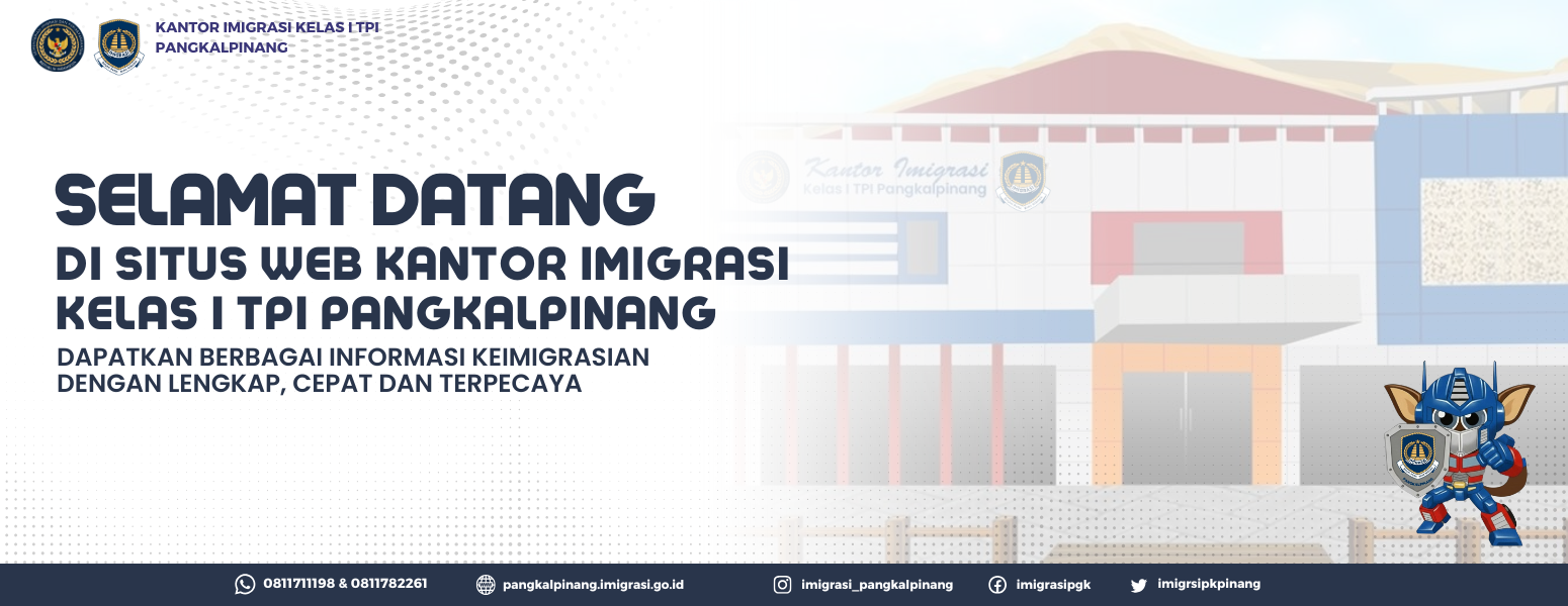Kantor Imigrasi Pangkalpinang Resmi Alihkan Website dan Webmail Lama ke Website dan Webmail Baru
